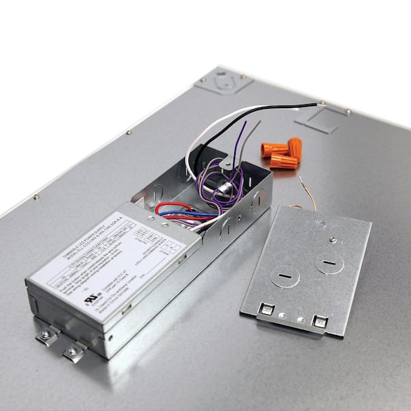 Metalux White 1'x4' Integrated LED Commercial Grade Recessed Flat