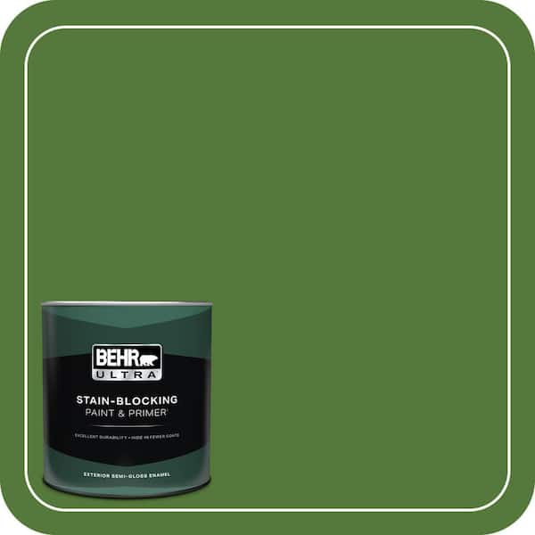 BEHR ULTRA 1 qt. #P380-7 Luck of the Irish Semi-Gloss Enamel Exterior Paint & Primer