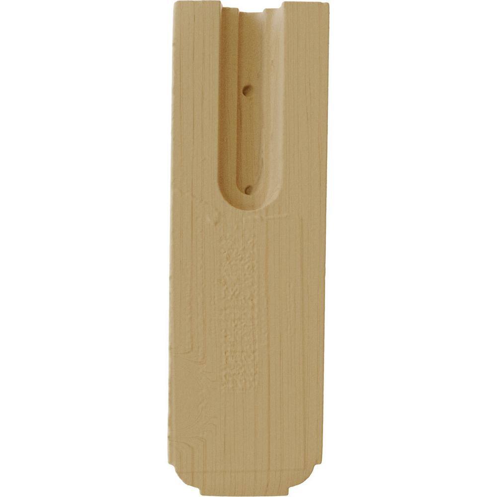 Alder Hand-Carved 5.5'' Wood Bracket Corbel