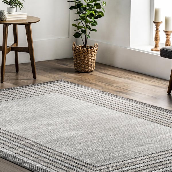 nuLOOM Gavin Luxury Vinyl Plank Safe Rug Pad, 3x5, Grey