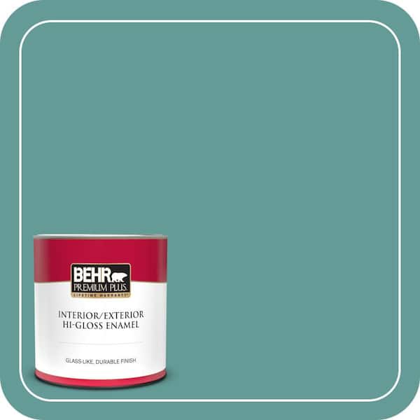 BEHR PREMIUM PLUS 1 qt. #MQ6-06 Semi Precious Hi-Gloss Enamel Interior/Exterior Paint & Primer