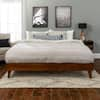 Welwick Designs Solid Wood Walnut King Platform Bed HD8024 - The Home Depot