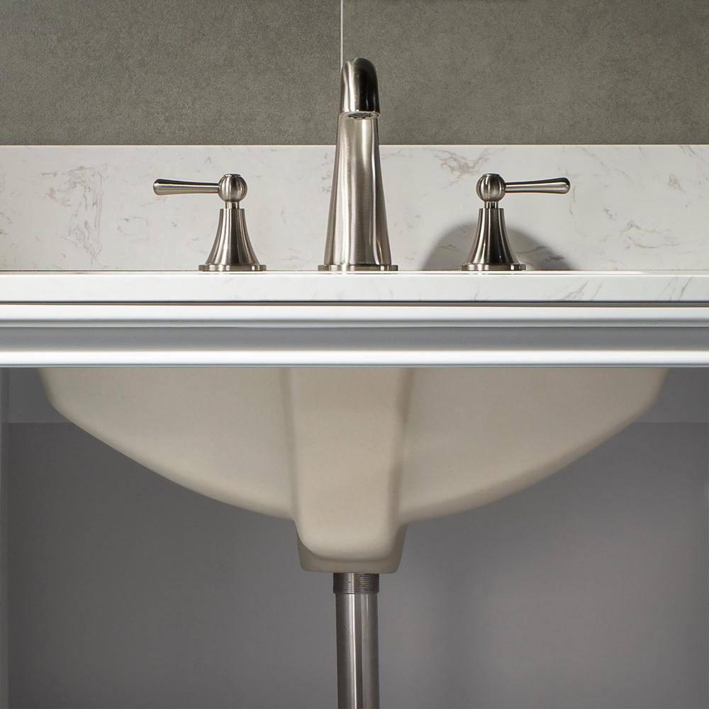 37" Carrara White Stone Vanity Top with Undermount Sink