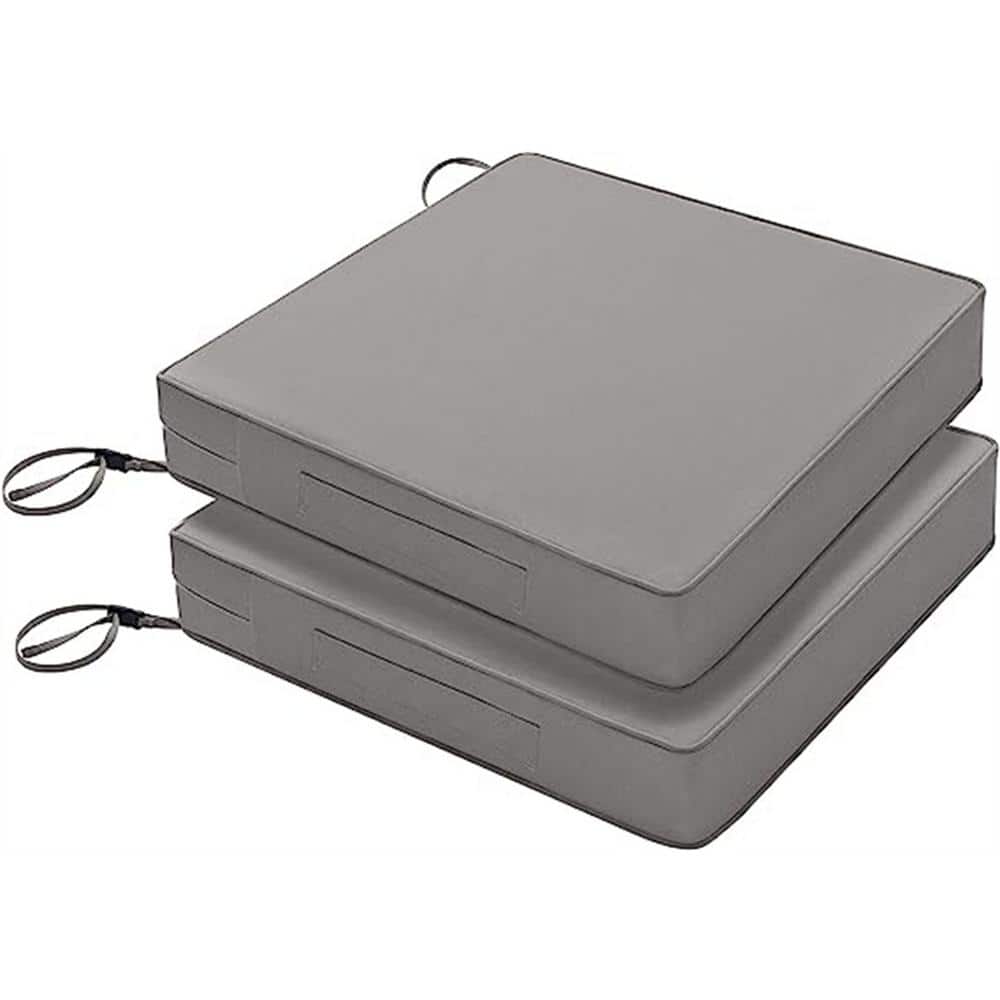 Patio Chair Cushion 19 in. x 19 in. Waterproof Outdoor Seat Cushions, Throw