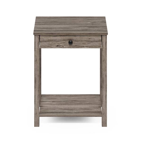 ◆サイドテーブル◆Φ40cm◆ウォールナット◆PYD05-11◆ Furinno Montale 17.7 in. Rustic Oak Rectangle Wood Side Table with
