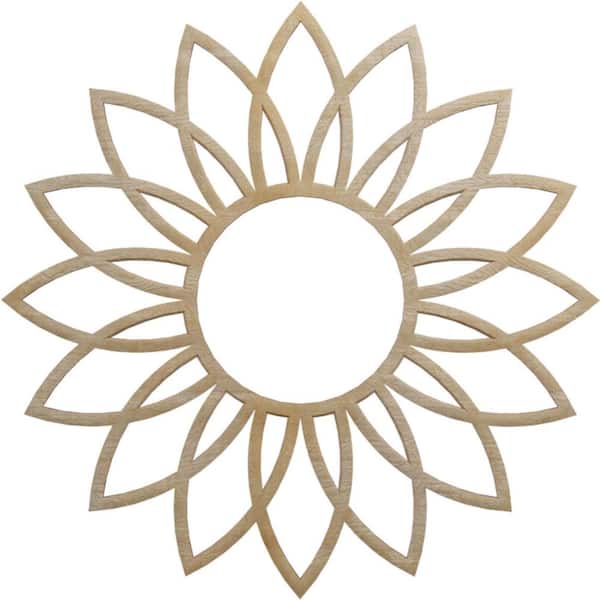 Ekena Millwork 0.25 in. x 6.25 in. x 18 in. Wood Medallion Moulding