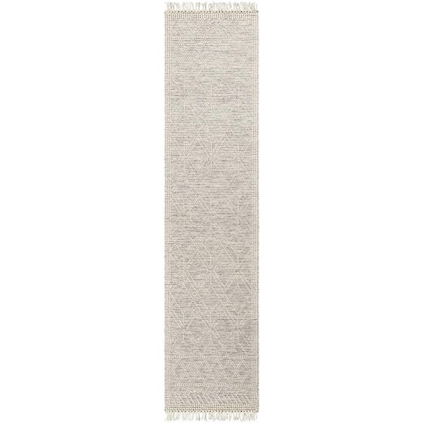 Ramsbury Black/Ivory 3 ft. x 8 ft. Area Rug