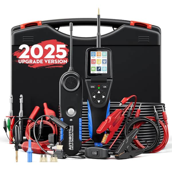Auto Power Circuit Probe Tester w/ Breaker Finder,9-Volt-30-Volt Electrical Kit,Multimeter,Oscilloscope and 20 ft. Cable