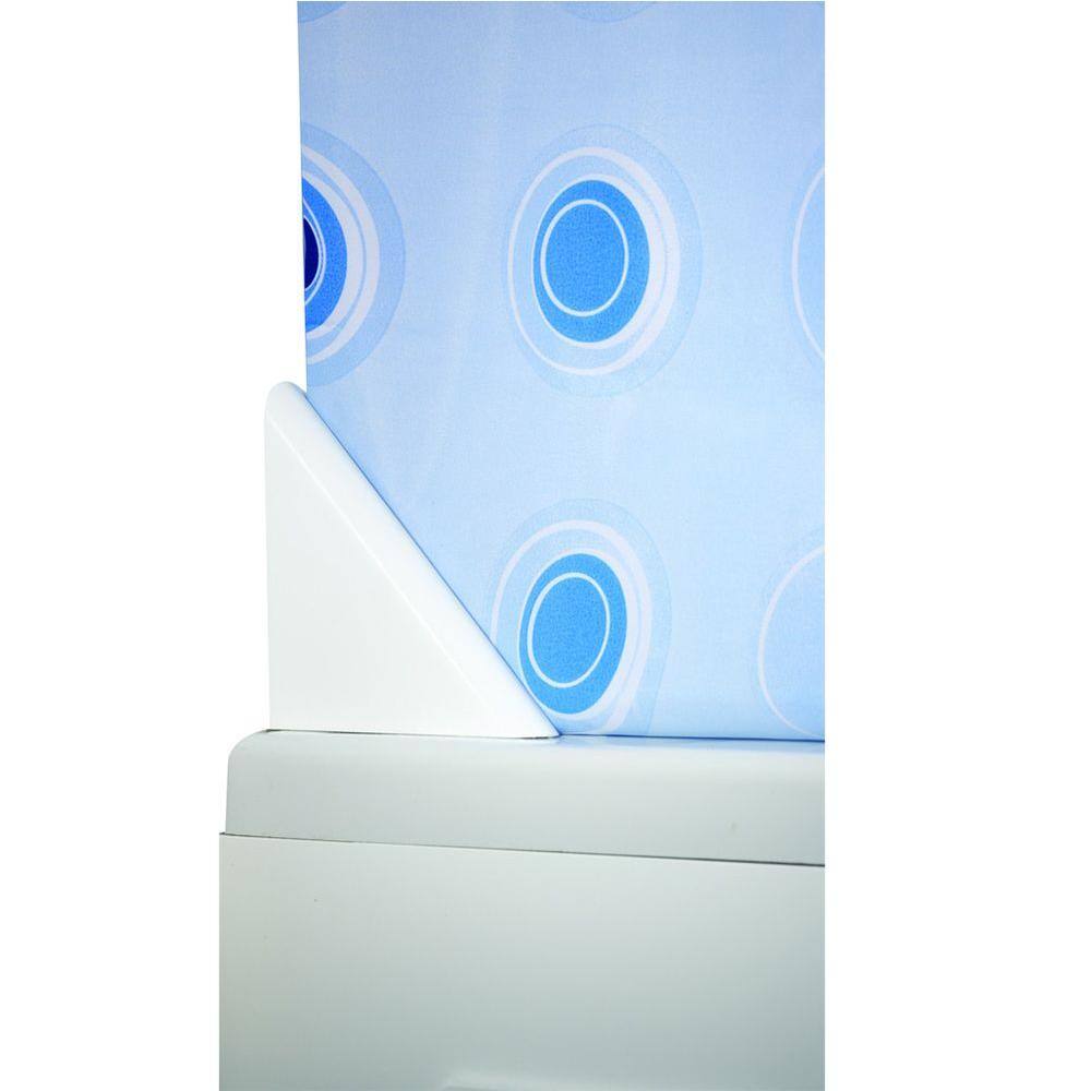 UPC 816705010301 product image for Croydex Shower Curtain Drip Guard Clip in White Minimizes Water Leakage | upcitemdb.com