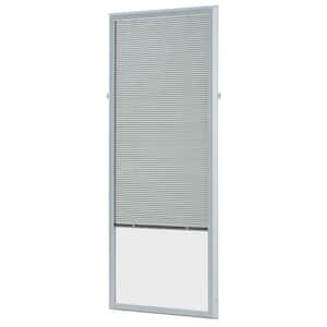 White Cordless Add-On Blinds for Raised Frame Doorglass 23-3/4 in. Width x 65-3/4in. Height