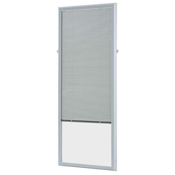 White Cordless Add-On Blinds for Raised Frame Doorglass 23-3/4 in. Width x 65-3/4in. Height