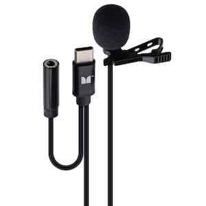 Lavalier Clip-On Mic For Type-C USB Ports, Multiple Device Support, Plug and Play
