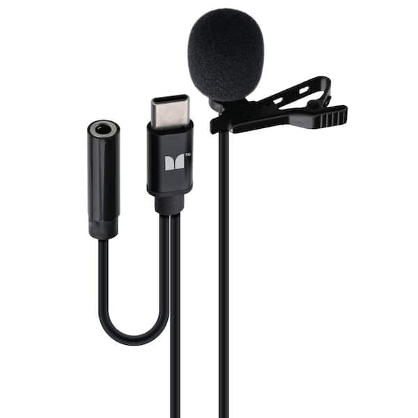 Monster Clip-On Mic For Type-C USB Device Support, Plug Play MSV7-1027-BLK - The Home Depot