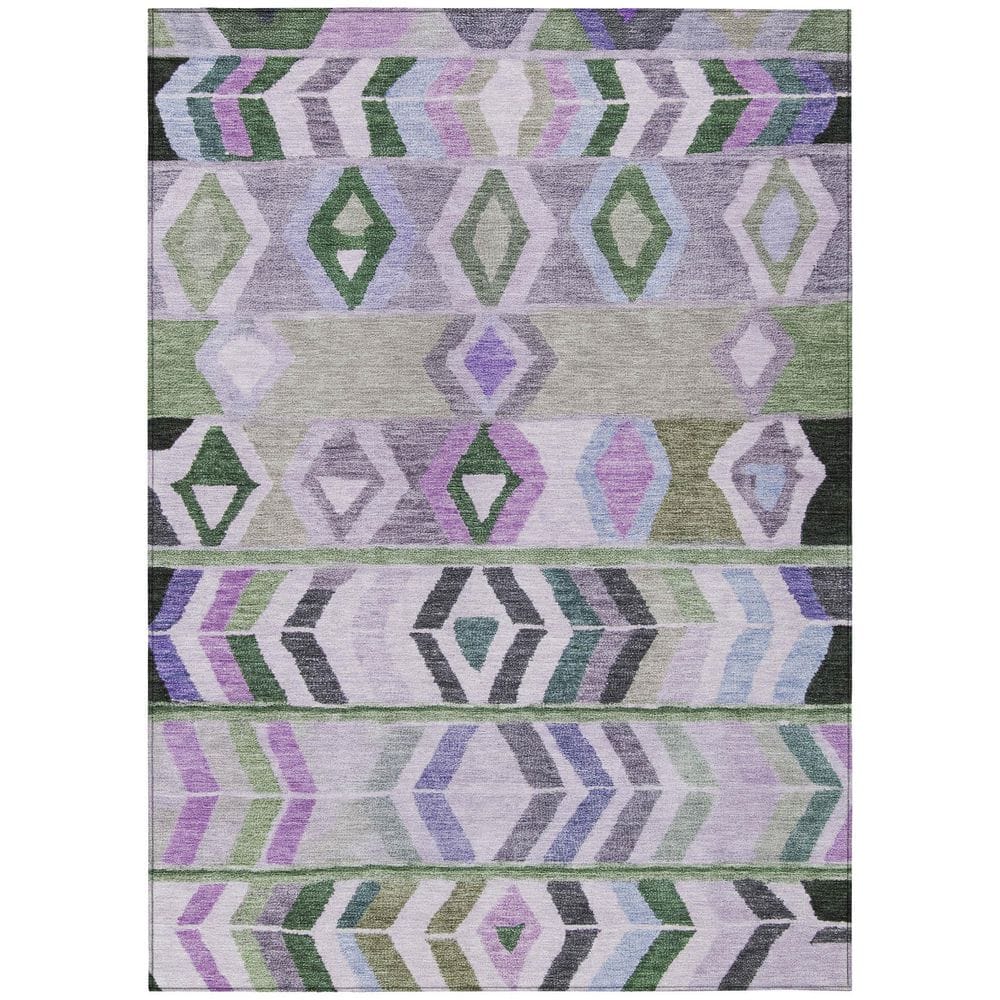 Chantille Machine Washable Indoor/Outdoor Abstract ACN2721 Green 3 ft. x 5 ft. Area Rug price history on PriceWatchPro
