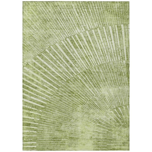 Sage 5 ft. x 8 ft. Woven Abstract Rectangle Indoor/Outdoor Area Rug