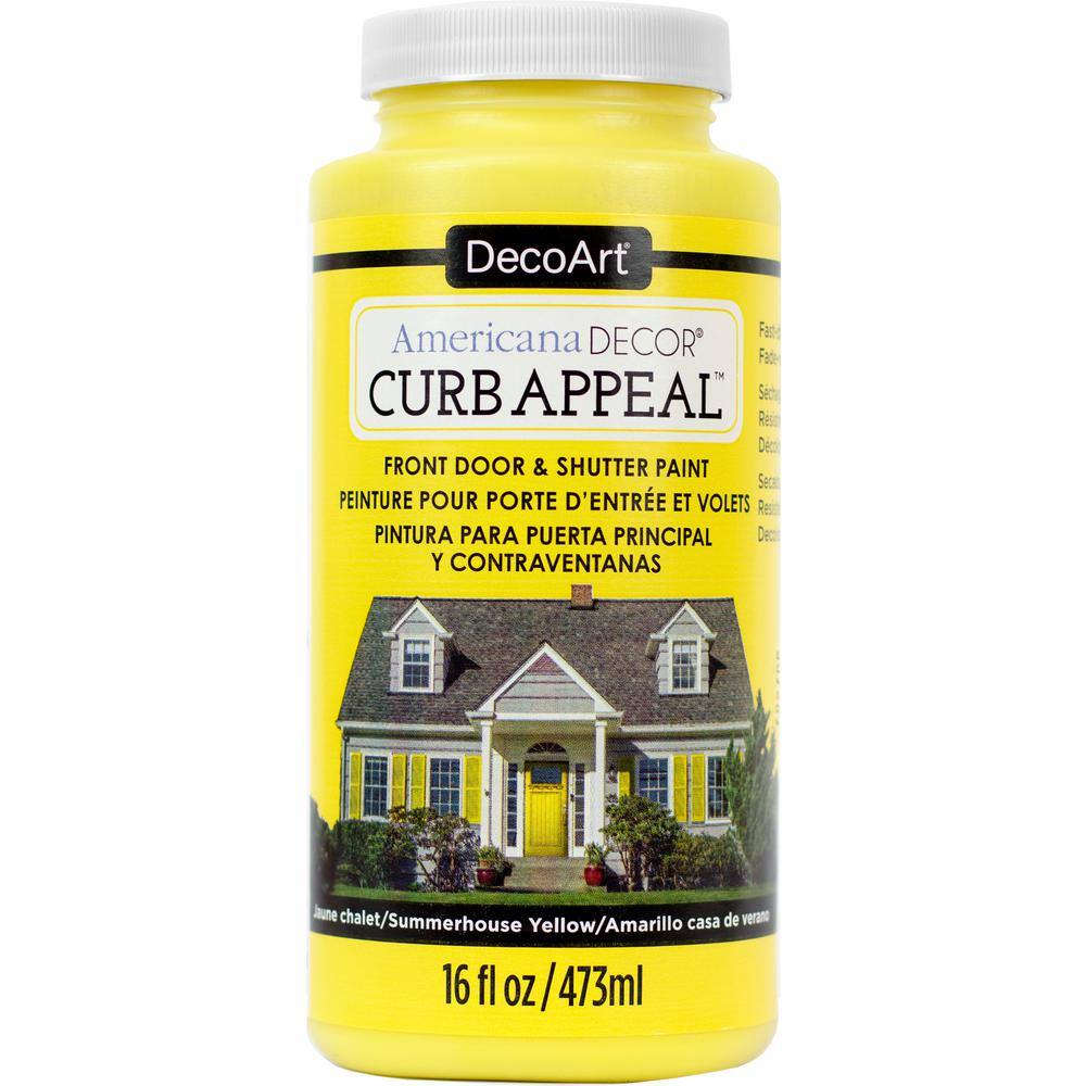 Americana Decor Curb Appeal 16 oz. Summerhouse Yellow Paint ADCA0865