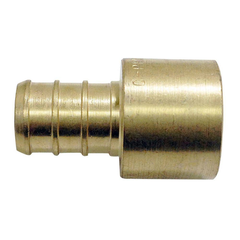 Apollo 1/2 in. Brass PEX-B Barb x 1/2 in. Female Copper Sweat Adapter ...