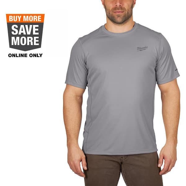 Photo 1 of Gen II Men's Work Skin Extra Large Gray Light Weight Performance Short-Sleeve T-Shirt