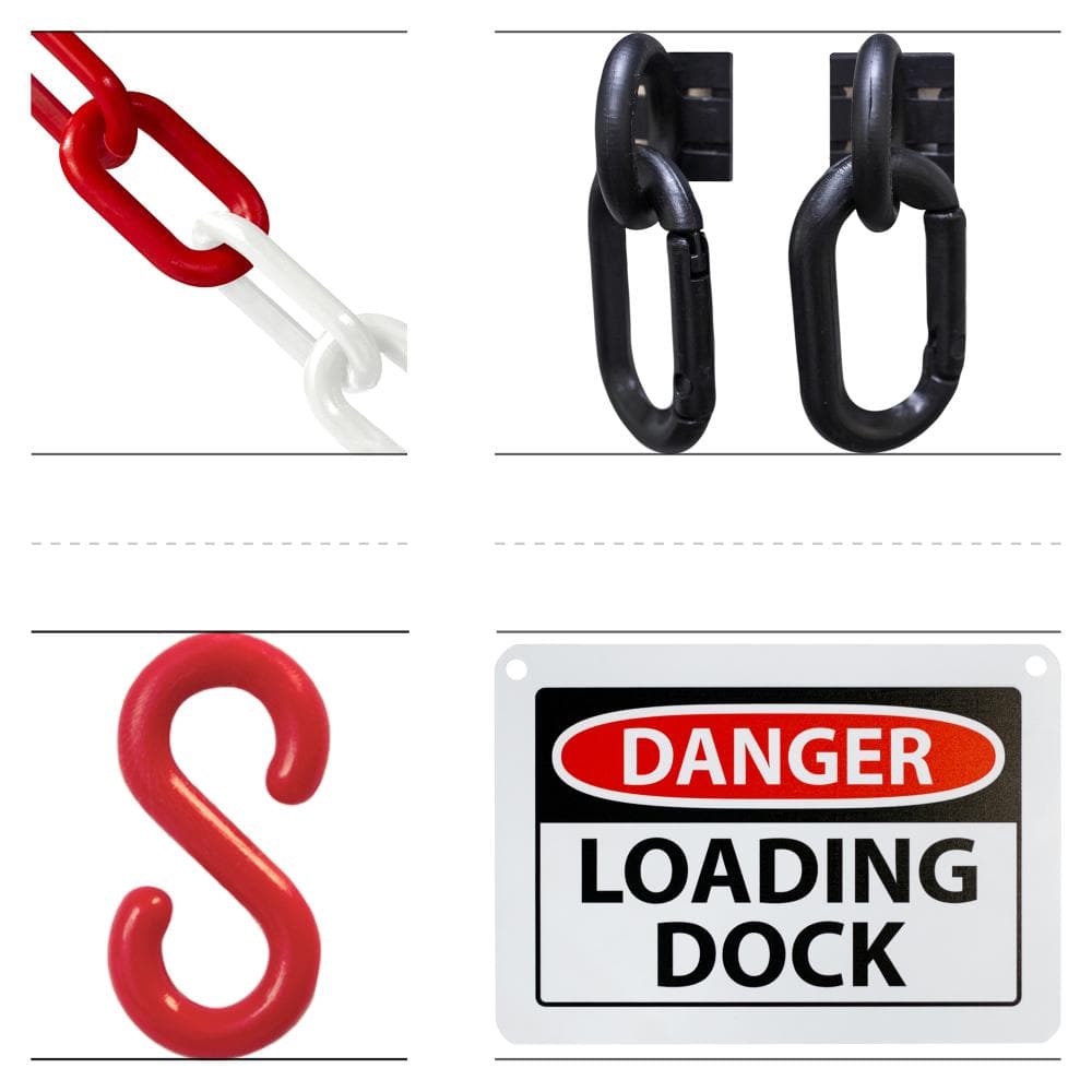 Red/White Loading Dock Danger Sign Kit price history on PriceWatchPro