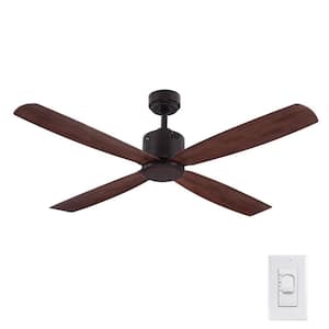 Kitteridge 52 in. Indoor Medium Wood Tone Ceiling Fan