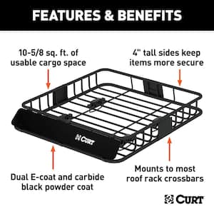 Steel Roof Rack Cargo Carrier with Powder Coat Finish