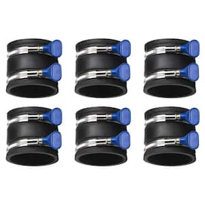 2-1/2 in. Dust Control Flex Cuff with Adjustable Key Hose Clamps for Dust Collection Systems (6-Pack)