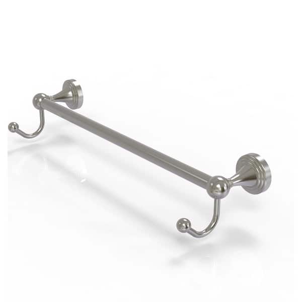 Sag Harbor Collection 18 in. Wall Mounted Single Towel Bar in Satin Nickel