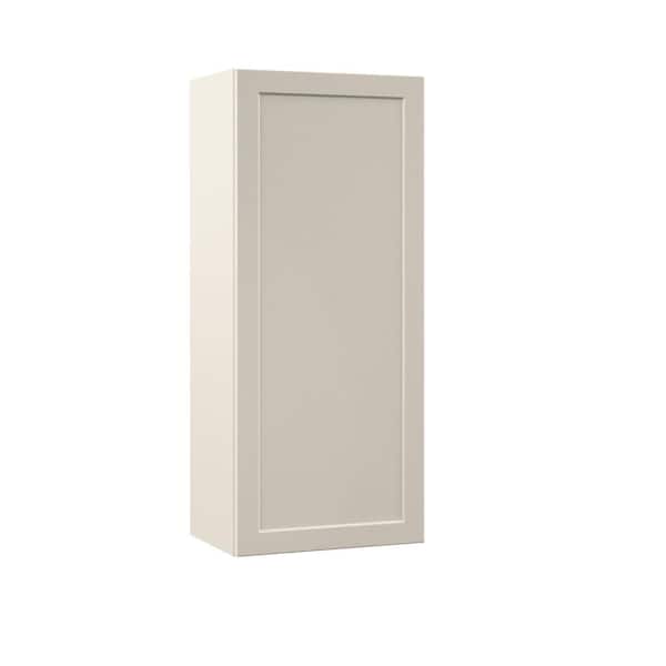 Hampton Bay Designer Series Melvern 18 in. W 12 in. D 42 in. H Assembled Shaker Wall Kitchen Cabinet in Cloud