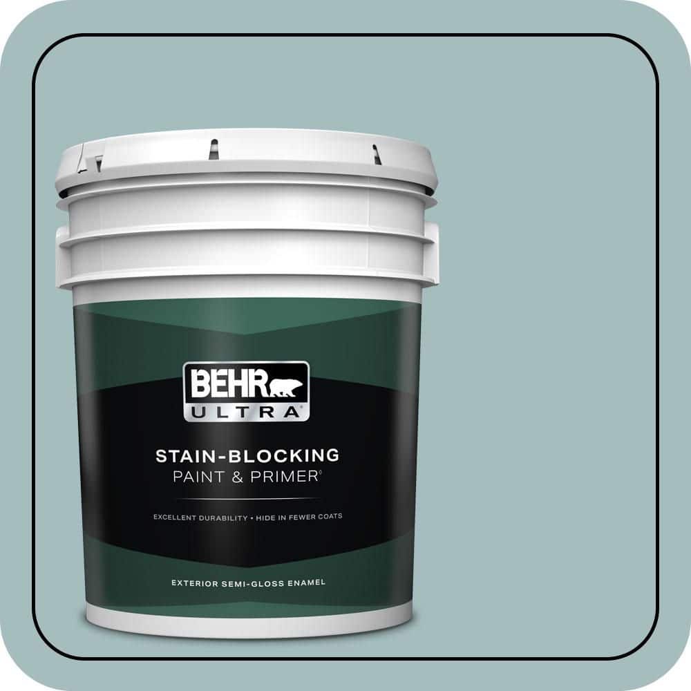 5 gal. #PPU13-13 Oslo Blue Semi-Gloss Enamel Exterior Paint & Primer price history on PriceWatchPro