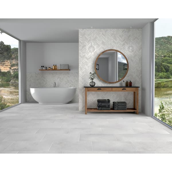 Delegate Off White Matte 12 in. x 24 in. Color Body Porcelain Floor and Wall Tile (544.64 sq. ft./pallet)