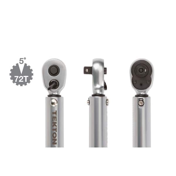 TEKTON 1/4 in. Drive Dual-Direction Click Torque Wrench (10-150 in 