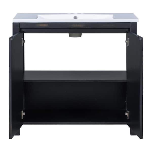 Seapora Empress Cabinet Stand - Black - 36 x 18