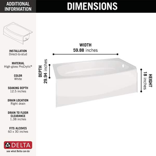 Classic 400 32 in. x 60 in. x 80 in. Standard Fit Bath and Shower Kit with Right-Hand Drain in White Classic 400 32 in. x 60 in. x 80 in. Standard Fit Bath and Shower Kit with Right-Hand Drain in White