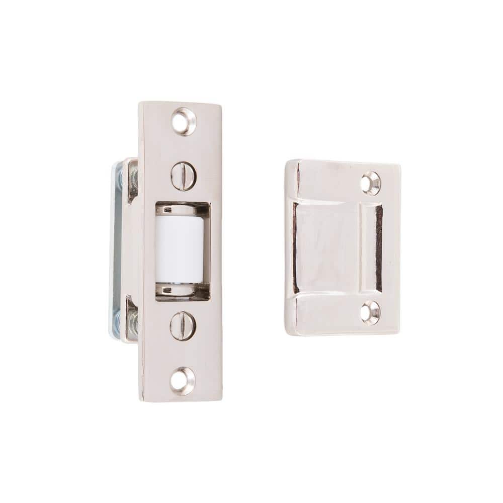 Solid Brass Heavy-Duty Silent Roller Latch with Square Strike Adjustable in Bright Nickel price history on PriceWatchPro