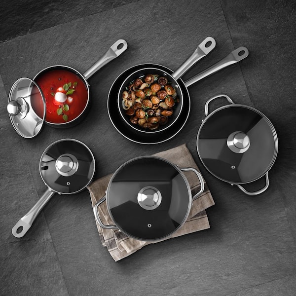 17 Pieces Pots and Pans Set, Nonstick Detachable Handle Cookware, Cookware  Set