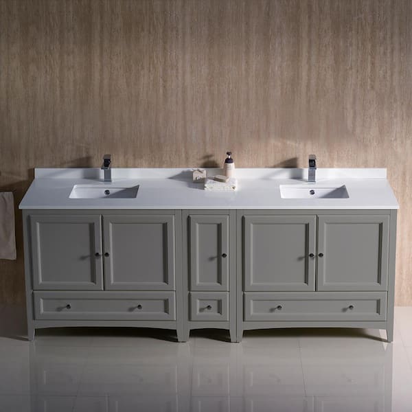 Fresca Oxford 84 In Traditional Double, 84 Inch Vanity