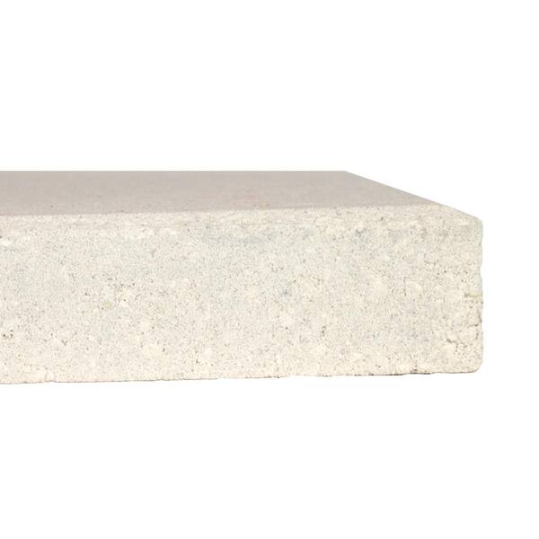 Oldcastle 19 5 In X 19 5 In X 1 75 In White Concrete Step Stone 12052330 The Home Depot