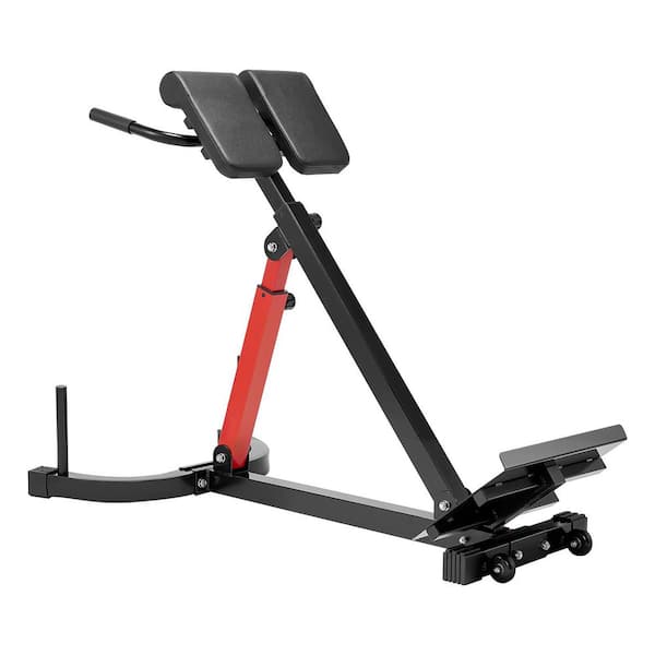 Roman Chair Hyperextension Bench, 350 lbs. Adjustable Machine, Multi-Function, for Glute, Hamstring, Lower Back, and Ab