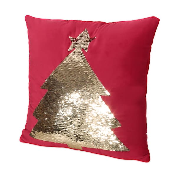 gold sequin throw pillows