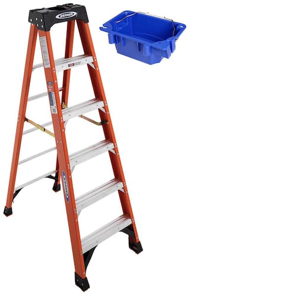 Step Ladder 6 Ft Heavy Duty Contractor Grade Handyman Workshop Climbing Ladders 
