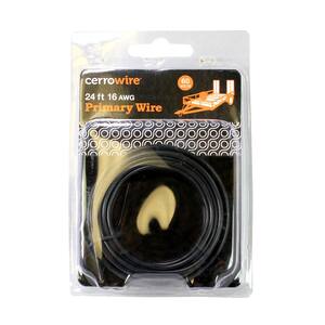 thumbnail image 2 of ACDC 16 AWG Primary Wire – Green With Yellow Stripe, 25 FT Stranded Copper, Made In USA 2 of 4