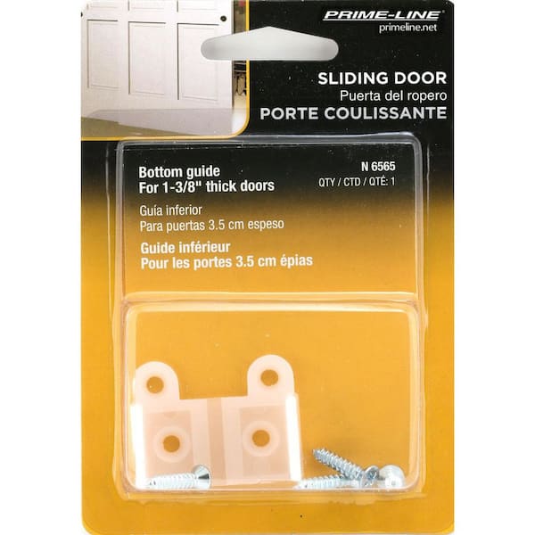 Prime-Line Sliding Closet Door Floor Guide, 1-3/8 in. Doors, 3/4