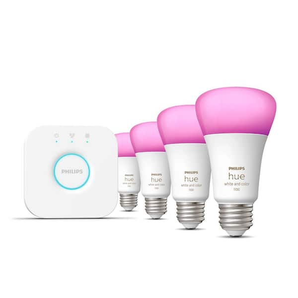 Philips Hue 75-Watt Equivalent A19 Smart LED Color Changing Light