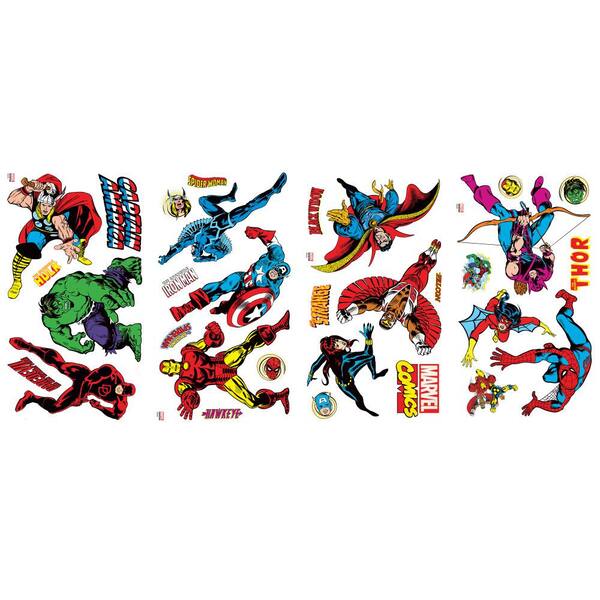 RoomMates 5 in. x 11.5 in. Marvel Classics Peel and Stick Wall Decals  RMK2328SCS - The Home Depot