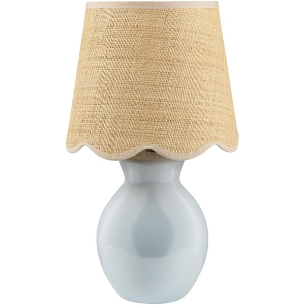 Stella Diminuta Blue/Wheat Cottage 15.75 in. Indoor Accent Table Lamp