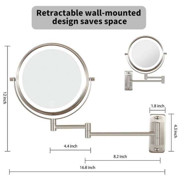 StoreSmith Wall Mounted Swivel Mirror with Storage - 20628204