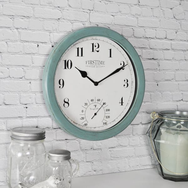 FirsTime & Co. 10.5 in. Chatham Outdoor Wall Clock