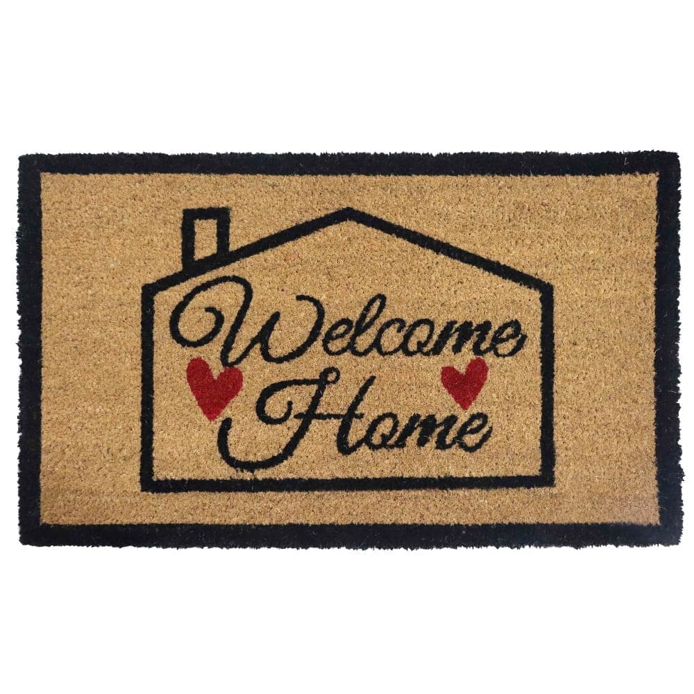 "Heavy Duty Doormat with Non Slip PVC Baking Embossed Design Floor Mat for Entryway 18x30"", Hearty Welcome Home" price history on PriceWatchPro