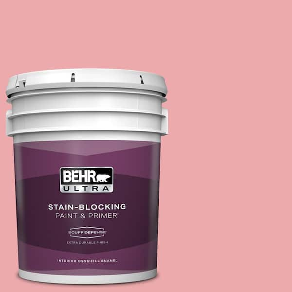 BEHR ULTRA 5 gal. #140C-3 Hibiscus Petal Extra Durable Eggshell Enamel Interior Paint & Primer