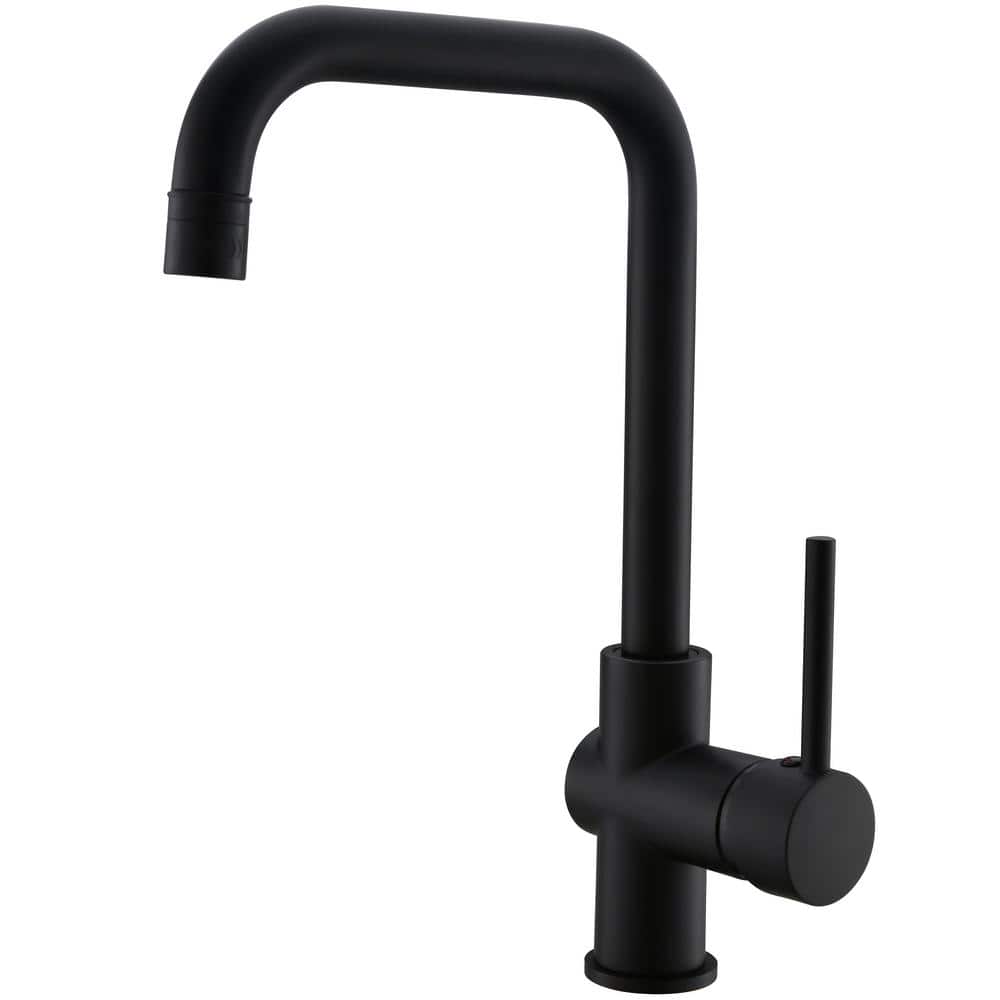 Black Single-Handle Sprayer Kitchen Faucet Stainless Steel Faucet